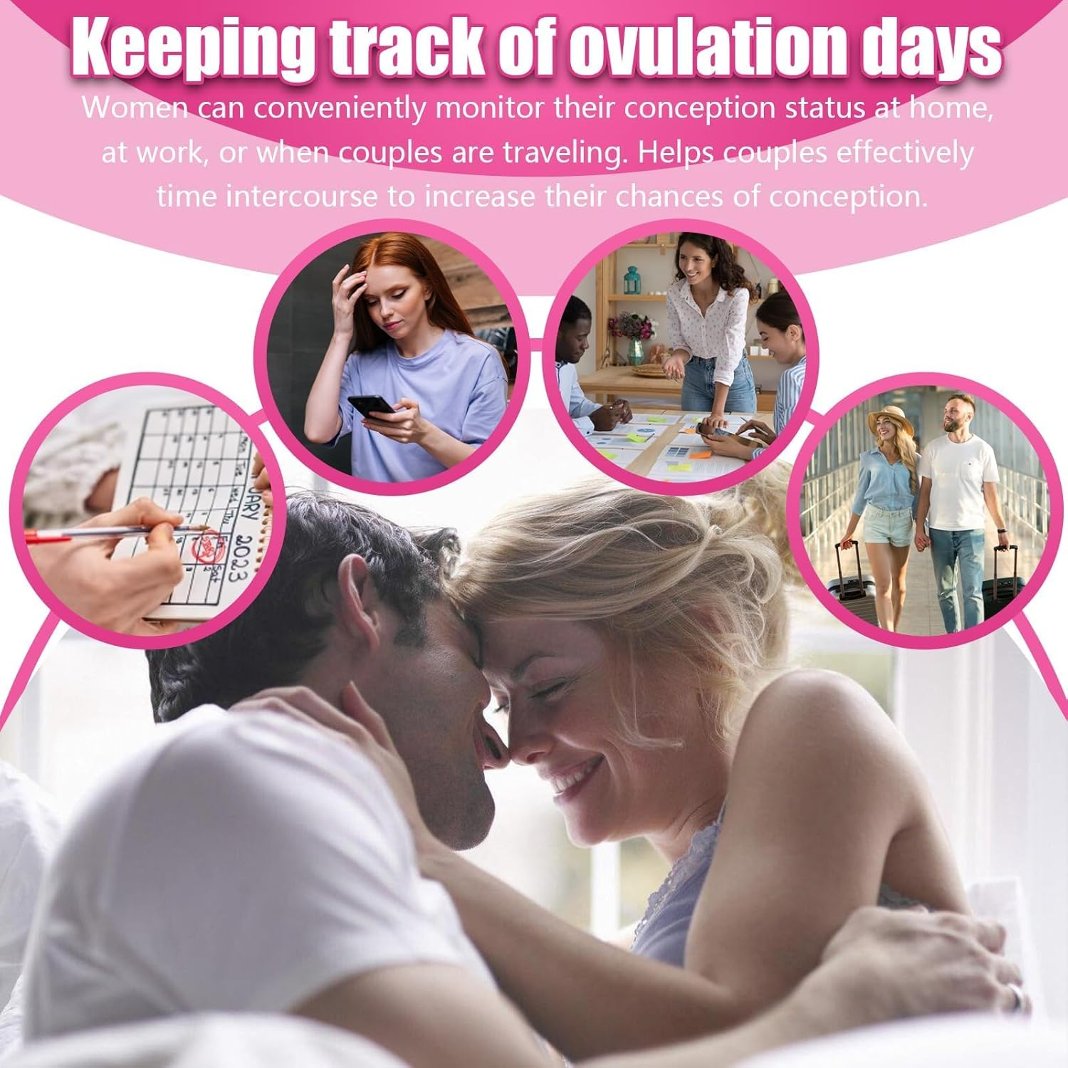 Ovulation Test Strips, 50 Pcs Fertility Tests, Ovulation Predictor Kit for Women Home Testing,(50 Pcs)