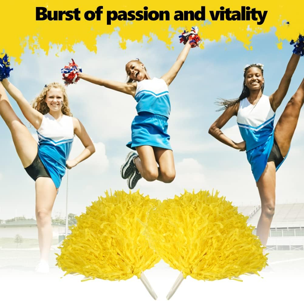 VGEBY 2 Pcs Cheerleader Pom Poms for Sports Party Dance Accessory image number 2