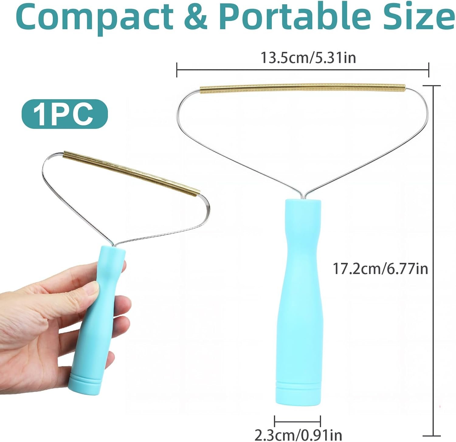 AIAOO Pet Hair Remover - Multi-Fabric Cat & Dog Fur Remover with Carpet Rake Scraper, Reusable Magic Brush for Rugs, Couch, Pet Towers & Car Interiors, Easy to Eliminate Embedded Strands image number 6