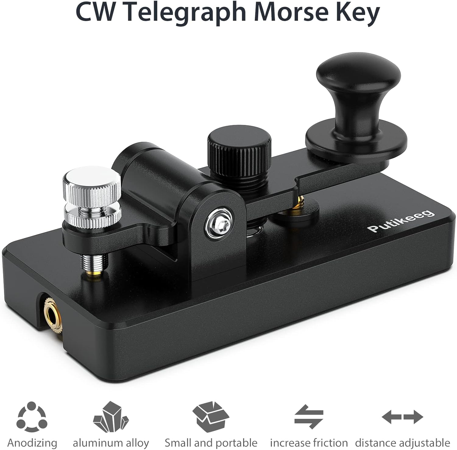 Putikeeg CW Morse Button, Telegraph Button, Amateur Radio CW Button, Morse Code Device, Telegram Keyboard, Morse Code Transmitter image number 4