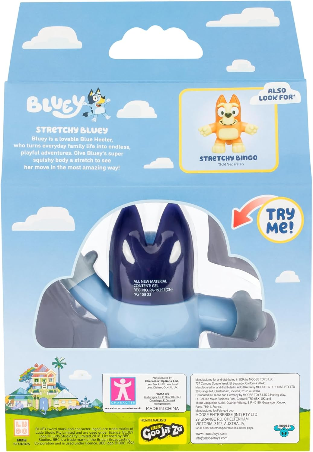 Stretchy Bluey | Super Stretchy Toy Figure of Bluey with Squishy Filling | Stretch Her up to 3 Times Her Size image number 4