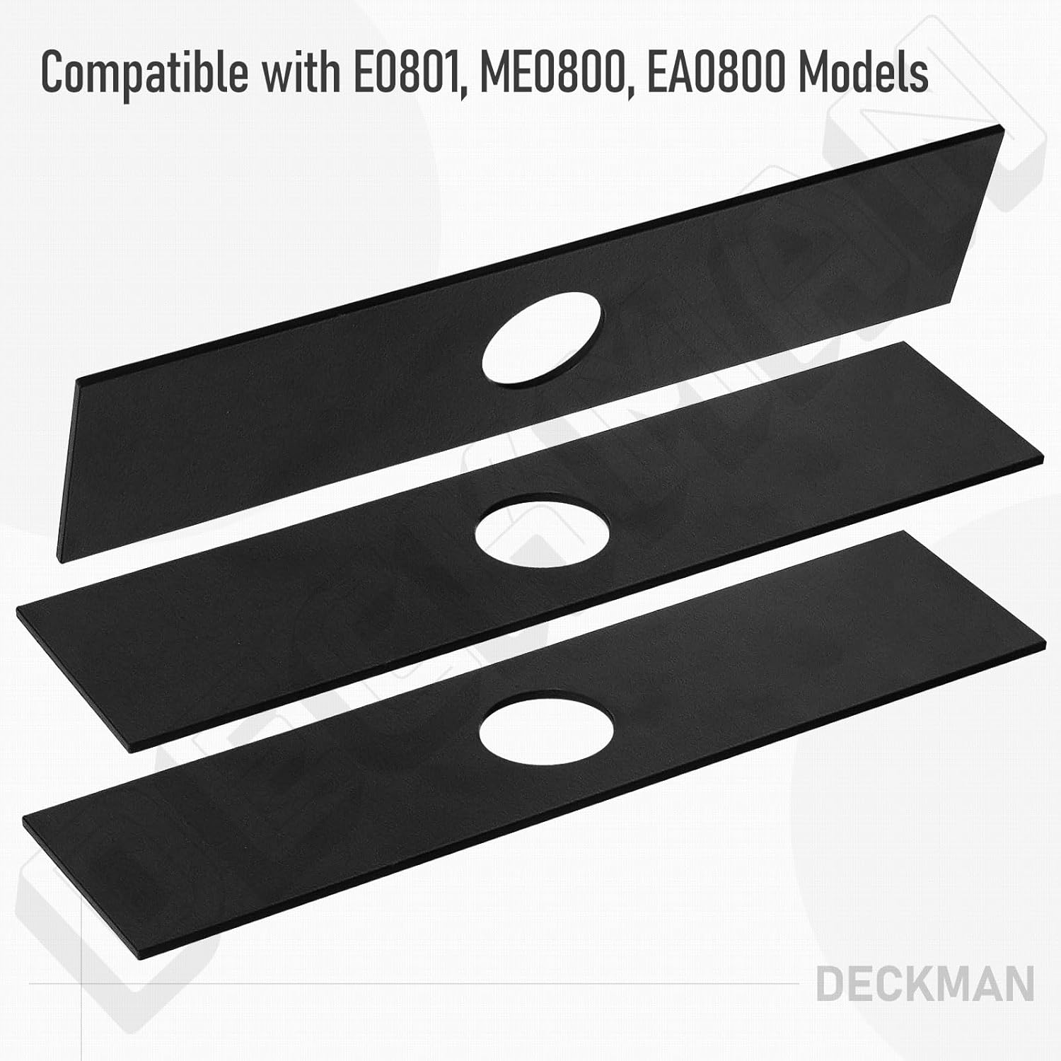 DECKMAN 5 Set 8" X 2" Edger Blade AEB0800 Compatible with EGO 56V Edger for ME0801, ME0800, EA0800, AEB0800 Multi-Head System Replacement Edger Blade - with Cotter Pins image number 2