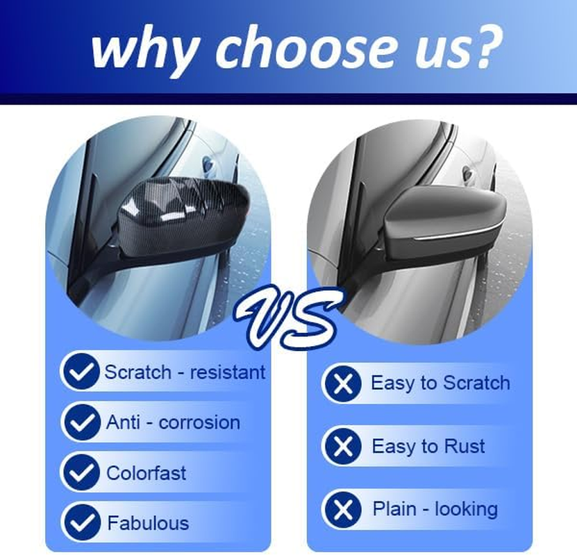 Side Rearview Mirror Cap Cover Compatible for Byd Shark Shark 6 (Bright Black) image number 5