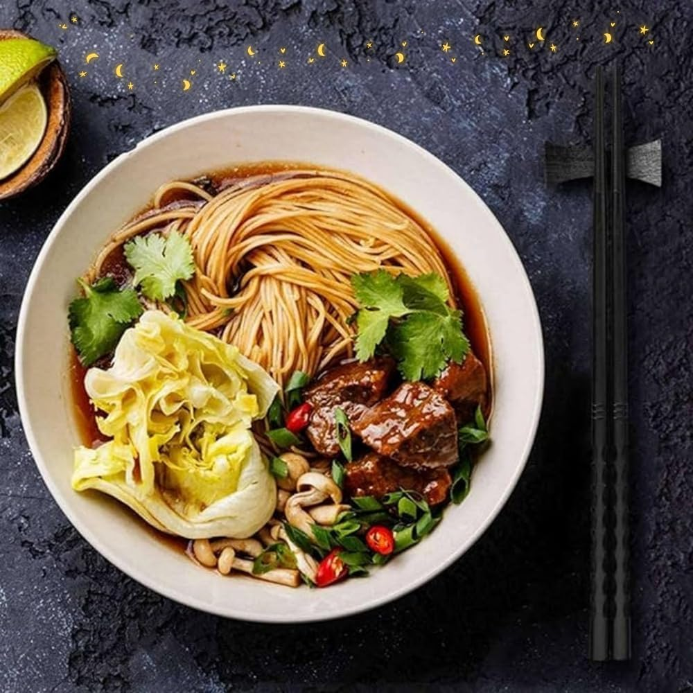 10 PCS Chopsticks Rest Little Chopsticks Stands Spoon Fork Holder Set Chopsticks Utensil Cutlery Stand Black image number 4