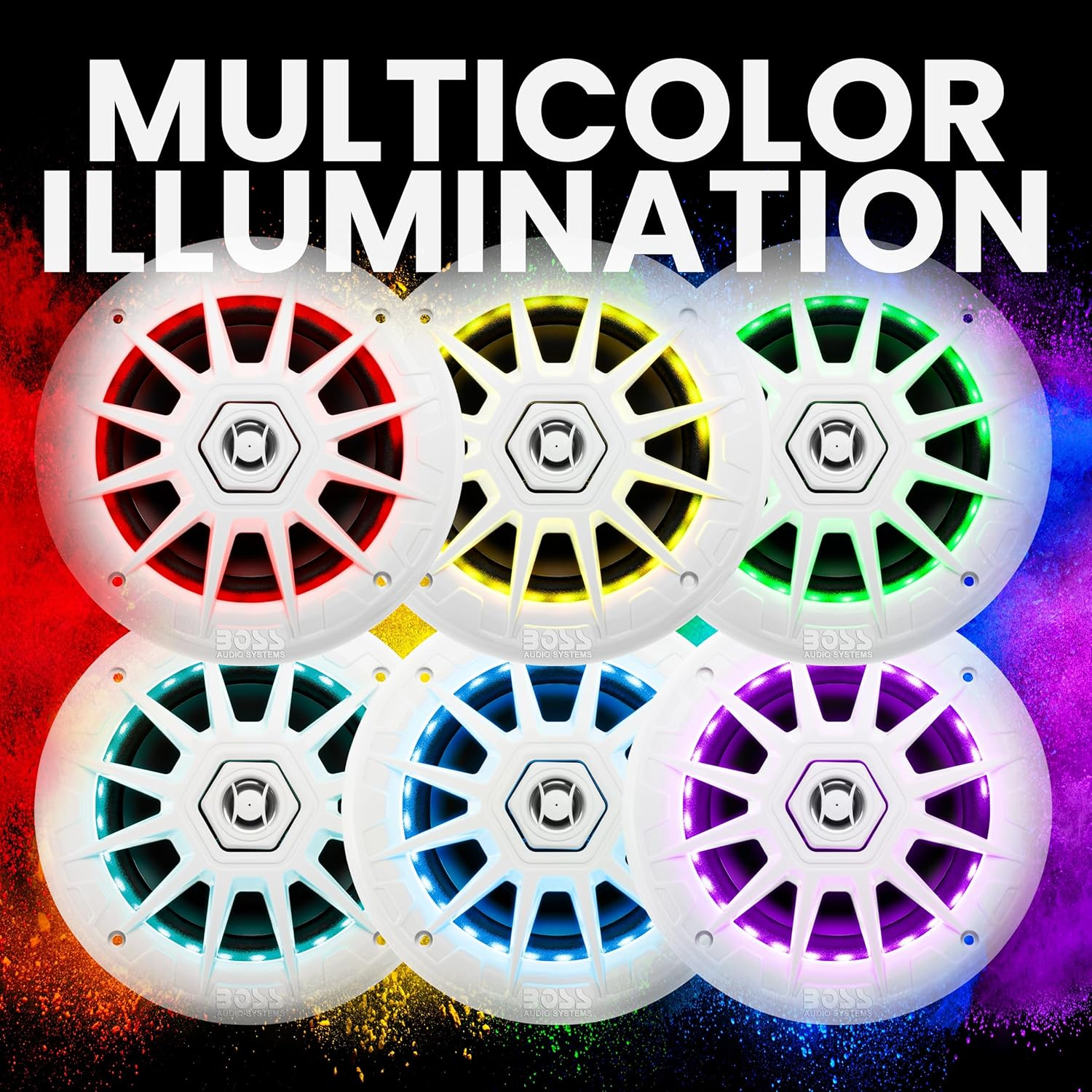 Boss Audio MRGB65 2-Way 200W Marine Full Range Speakers, 6.5 Inch image number 5