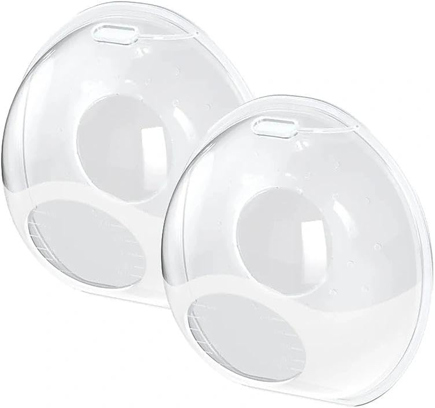 Breast Milk Collector Silicone Nursing Cup, Reusable Breast Pads for Sore Nipples, Colostrum & Letdown Milk Catcher, Compatible with Breastfeeding Moms, 2Pcs Set, Unron image number 2