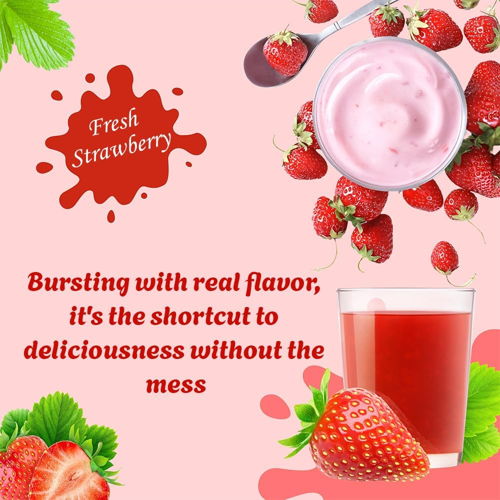 Strawberry Powder 114 G | Spray-Dried Strawberry Powder &ndash;Perfect for Baking, Smoothies, Drinks, and Camping | No Sugar or Additives image number 3