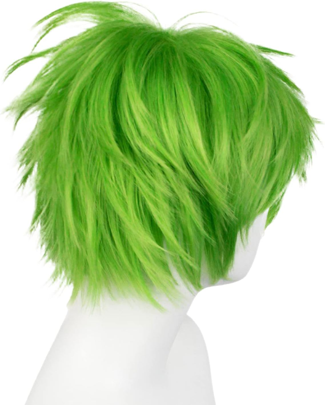 Wig Green Short Anime Wig Cosplay Wig Women Men Children Unisex Synthetic Straight Wigs Halloween Costume Wig Carnival - Dark Orange image number 7