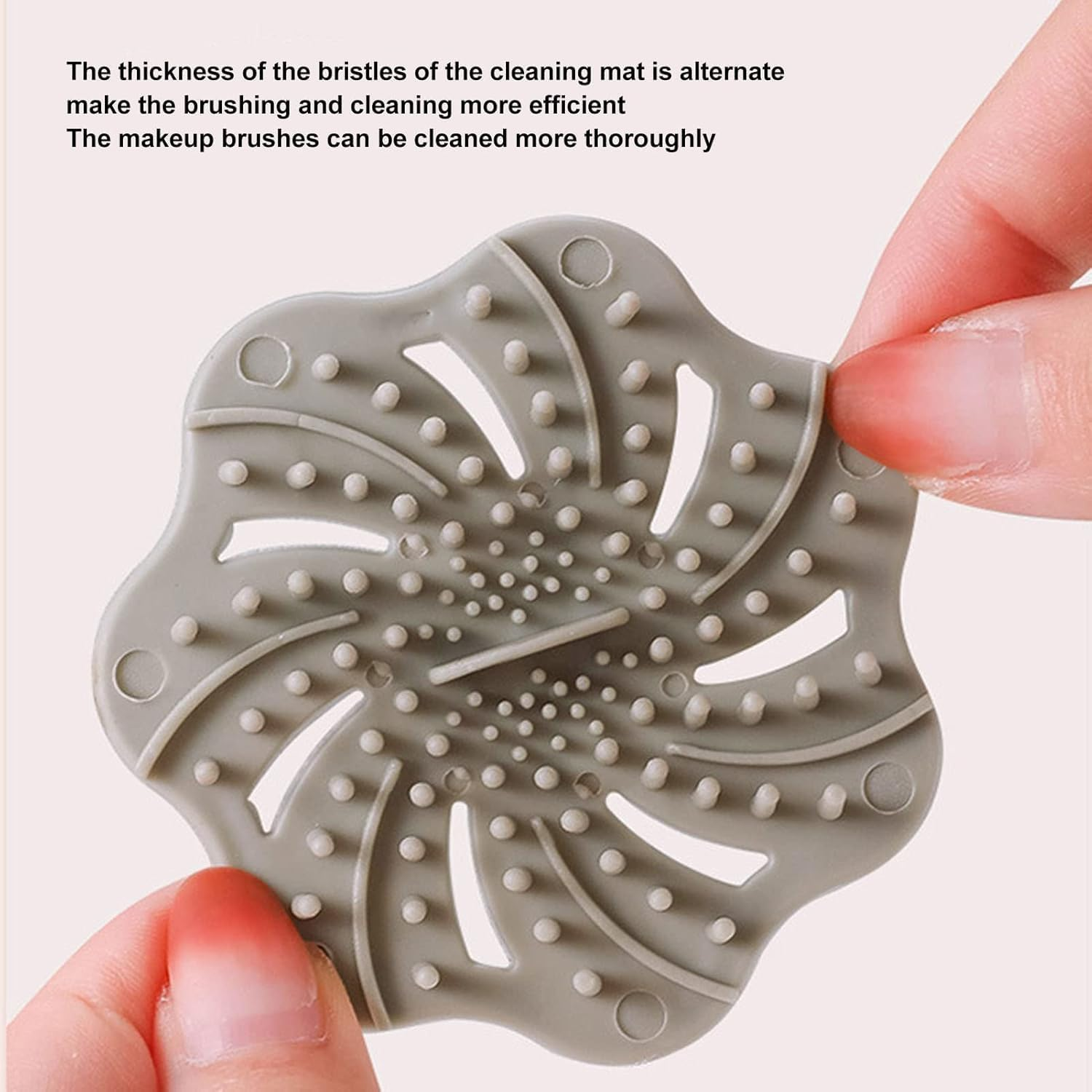 Dannisly Makeup Brush Cleaner Mat with Brush Storage Holder image number 3