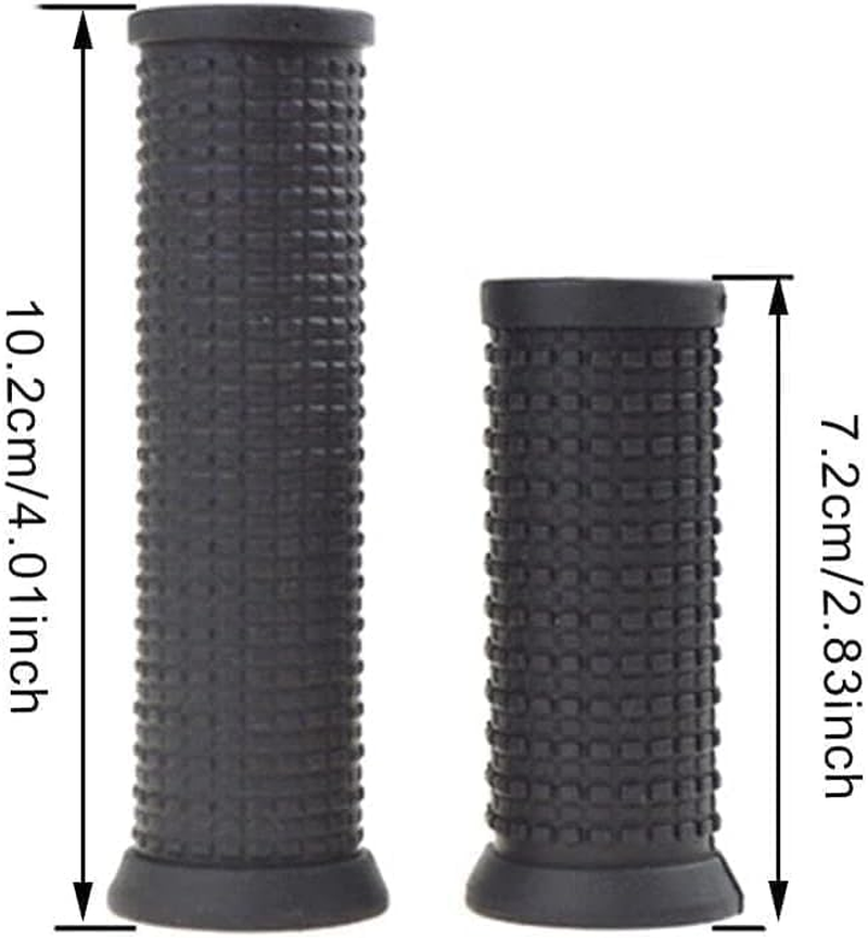 2Pcs Black Bike Long/Short Handlebar Grips for Twising Shifter, Shockproof anti Slip MTB Parts, anti Slip Soft TPR Rubber Handlebars, Headsets and Stems Grips (Long&Short) image number 3