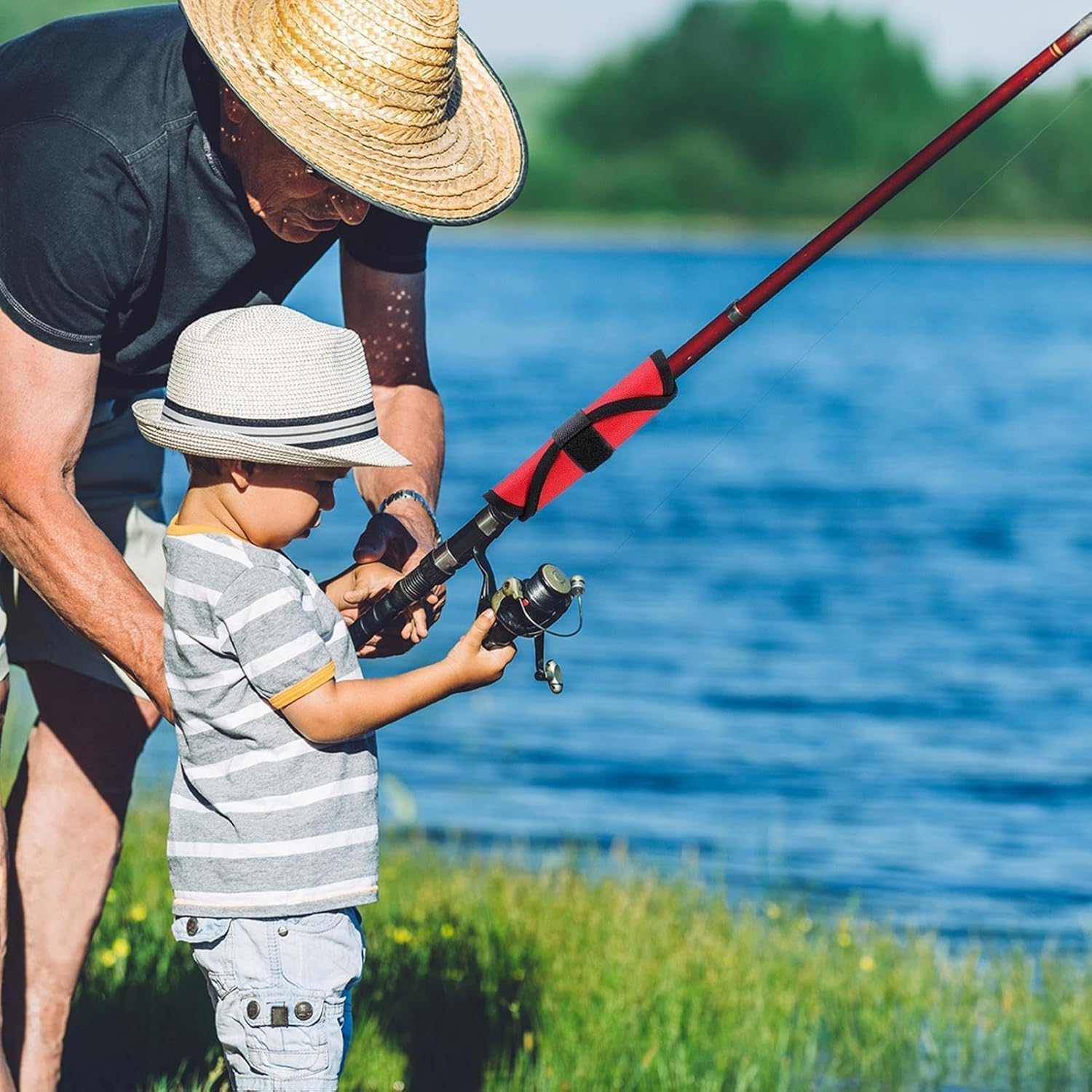 Fishing Lure Covers Lure Gloves,4Pcs Lure Wrap Lure Covers Fishing Bait Cover,Fishing Lure Covers Lure Covers Fishing Lure Guard Bait Cover,Fishing Bait Covers Lure Shield,Fishing Lure Covers for Rod image number 6