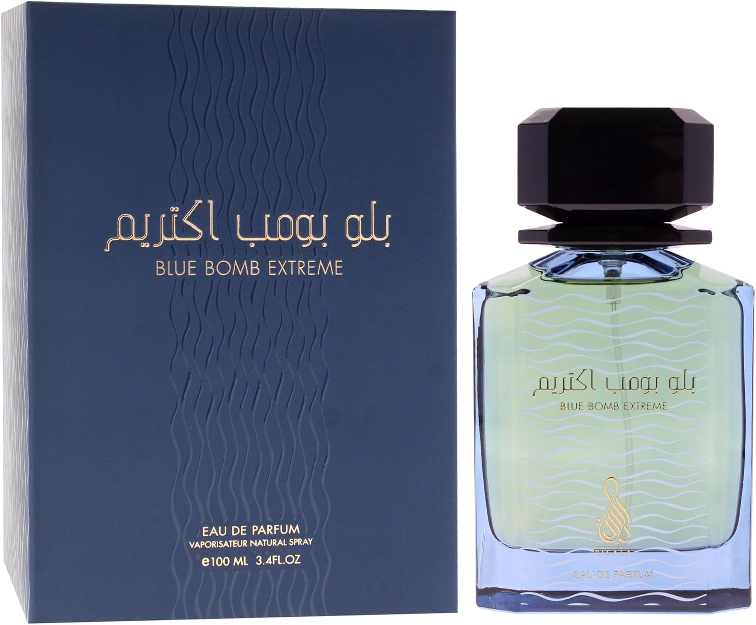 Blue Bomb Extreme by Risala for Unisex - 3.4 Oz EDP Spray image number 4