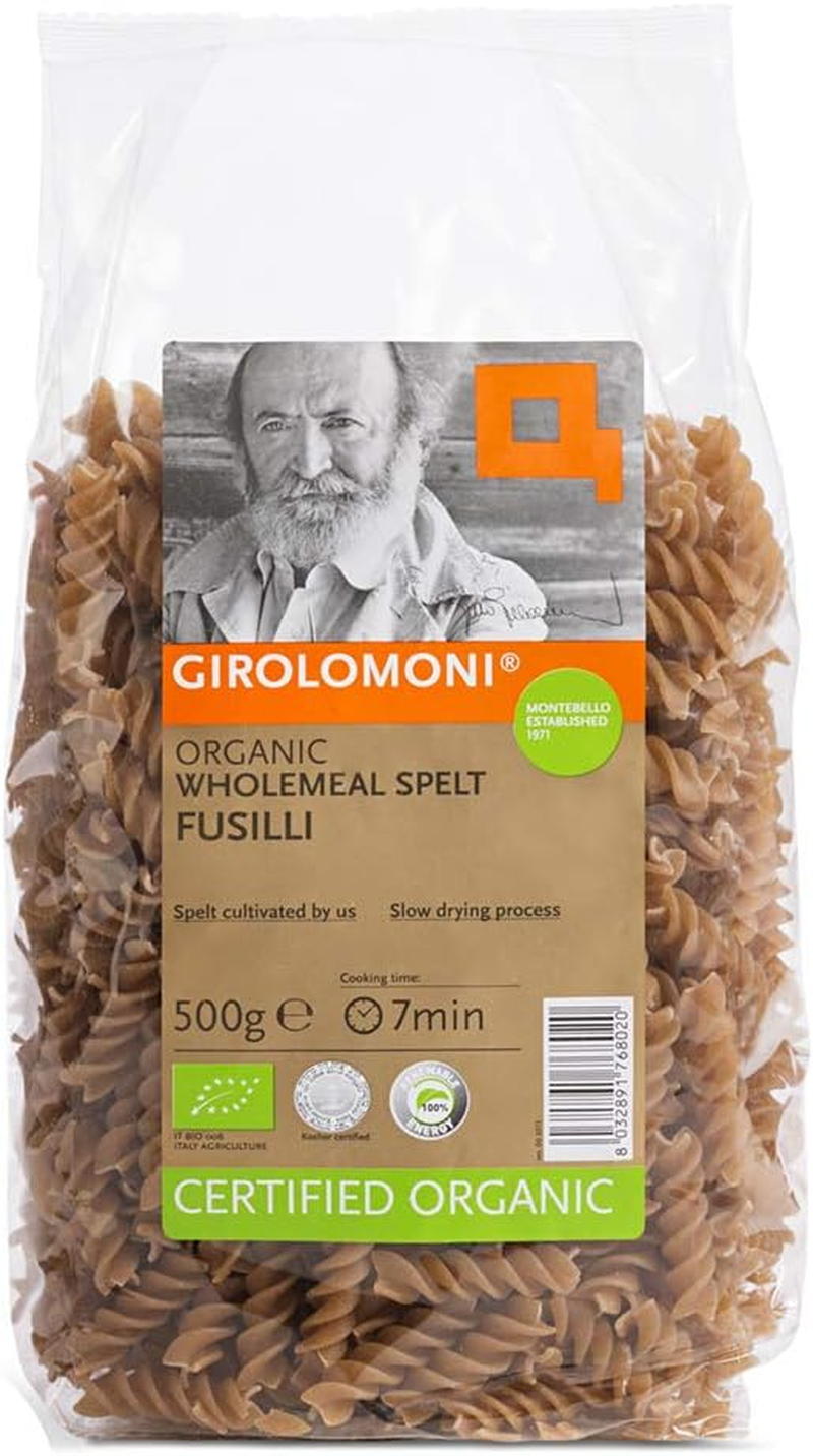 Girolomoni Organic Whole Meal Spelt Fusilli Pasta, 500G