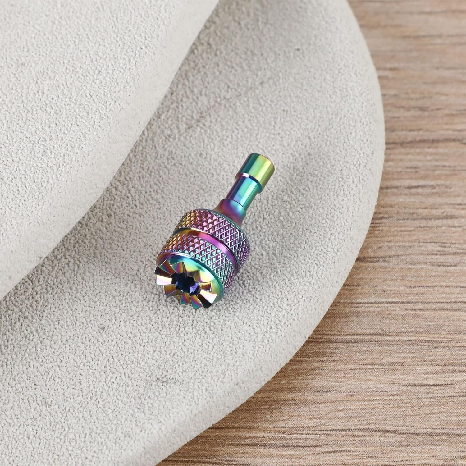 Be in Your Mind 2Pcs Rainbow Aluminum Alloy Thumb Sticks Compatible with DJI RC RC 2 Controller Joysticks Anti-Slip image number 3