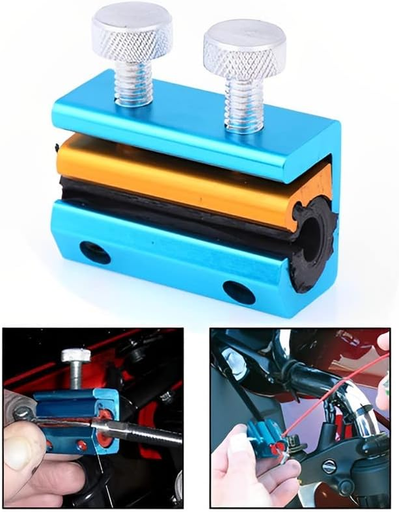 Windance Motorcycle Aluminium Cable Lube Tool, Throttle Clutch Brake Cable Lubrication Luber,Twin-Clamp Cable Oiler image number 6