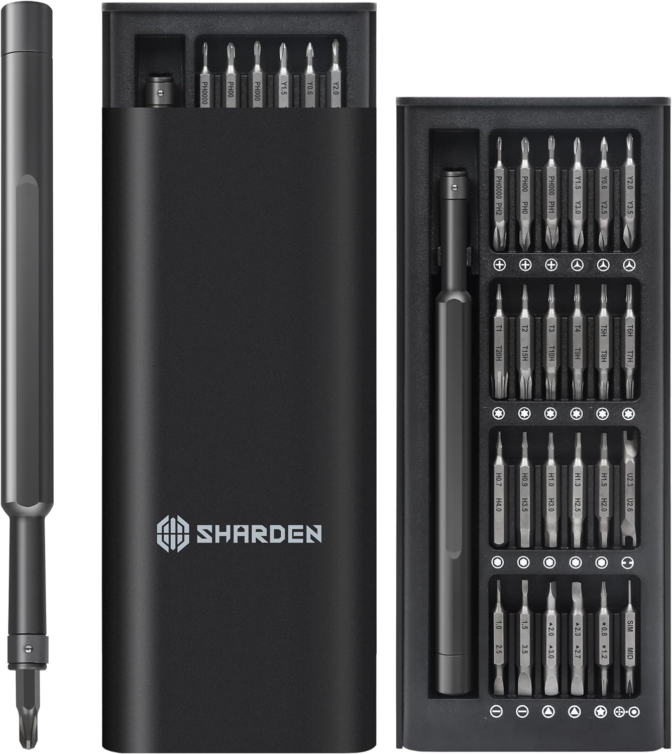 Precision Screwdriver Set 49 in 1 SHARDEN Small Screwdriver Set Magnetic Repair Tool Kit for Laptop, Iphone, Cell Phone, PC, Macbook, Tablet, Computer, PS5, PS4, Xbox, Electronic, Glasses, Watch