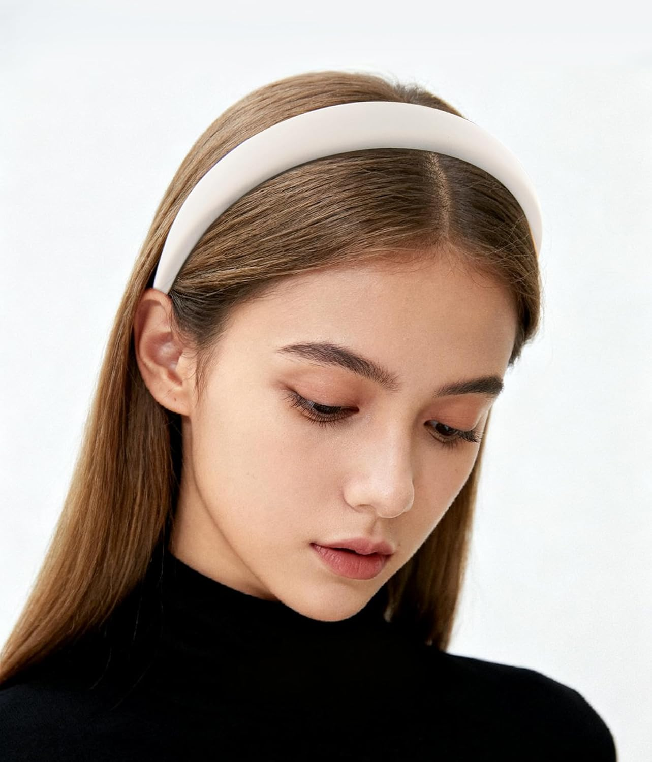 Axy Headband with Fabric Padded Candy Colours - Beautiful Headband Hair Accessories Hair Band HRK7 (Orange Brown)