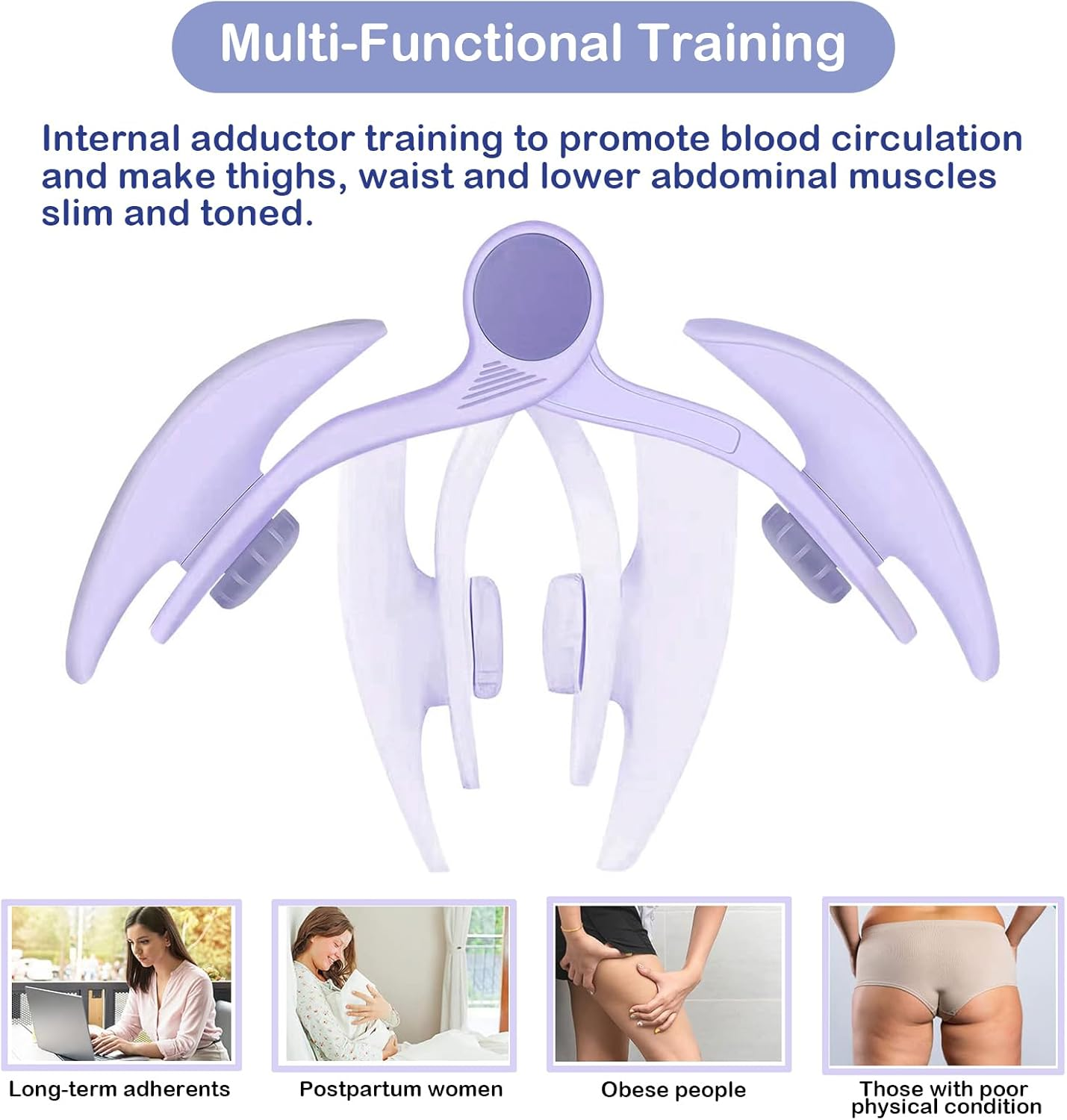 Amtake Thigh Master Pelvic Floor Hip Trainer Kegel Exerciser, Inner Thigh Exercise Workout Equipment for Women, Inner Thigh Trimmer, Toner Workout image number 6