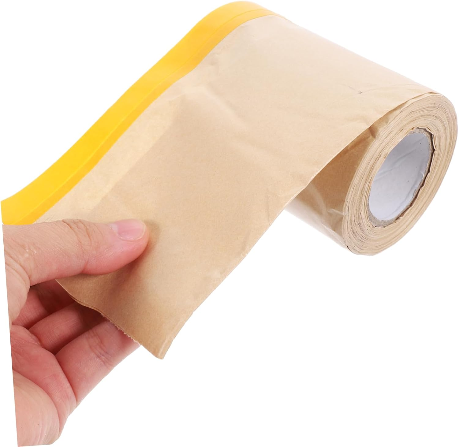 2Rolls Kraft Paper Protector for Furniture Floor DIY Adhesive Masking Paper Paint Protection Covering Tape image number 5