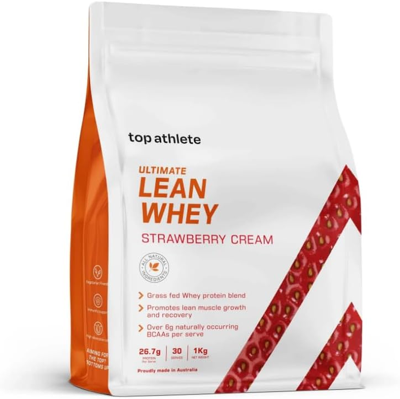 Top Athlete Ultimate Lean Whey Protein Powder I Grass-Fed Whey Isolate Protein I 26.3G Protein/Serve for Muscle Recovery I 1Kg, 30 Servings (Vanilla Bean Flavour) image number 1