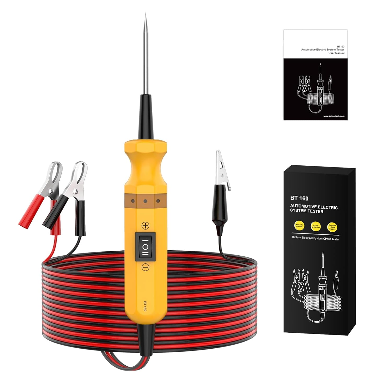 Electrical Circuit System Diagnostic Tool 12V/24V Automotive Circuit Tester for Vehicle/Boat/Motorcycle/Heavy Duty/Truck Electric Voltage Integrated Power Scanner image number 4