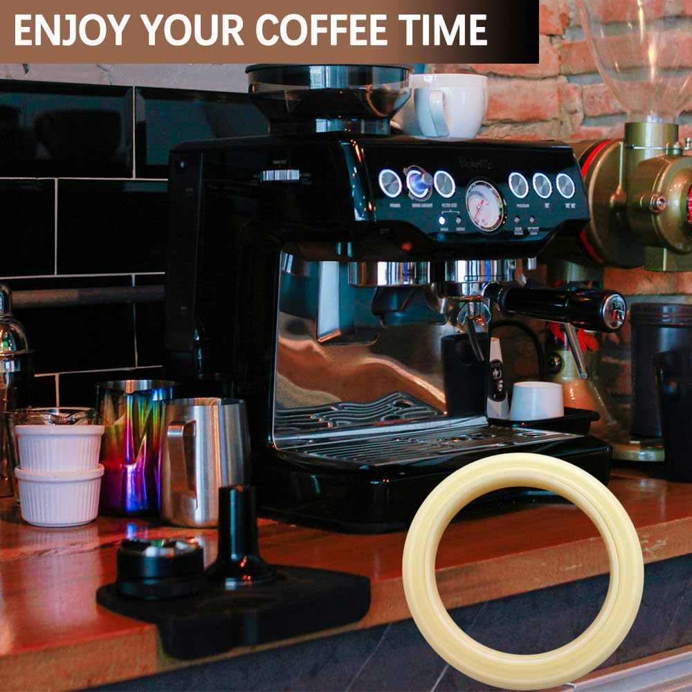 1Pack Group Head Seal Gasket Replacement, 54Mm Silicone Stream Ring Part Compatible with Breville Espresso Machine 870/878/860/840/810/500/450 Coffee Grouphead Seal Accessores image number 5