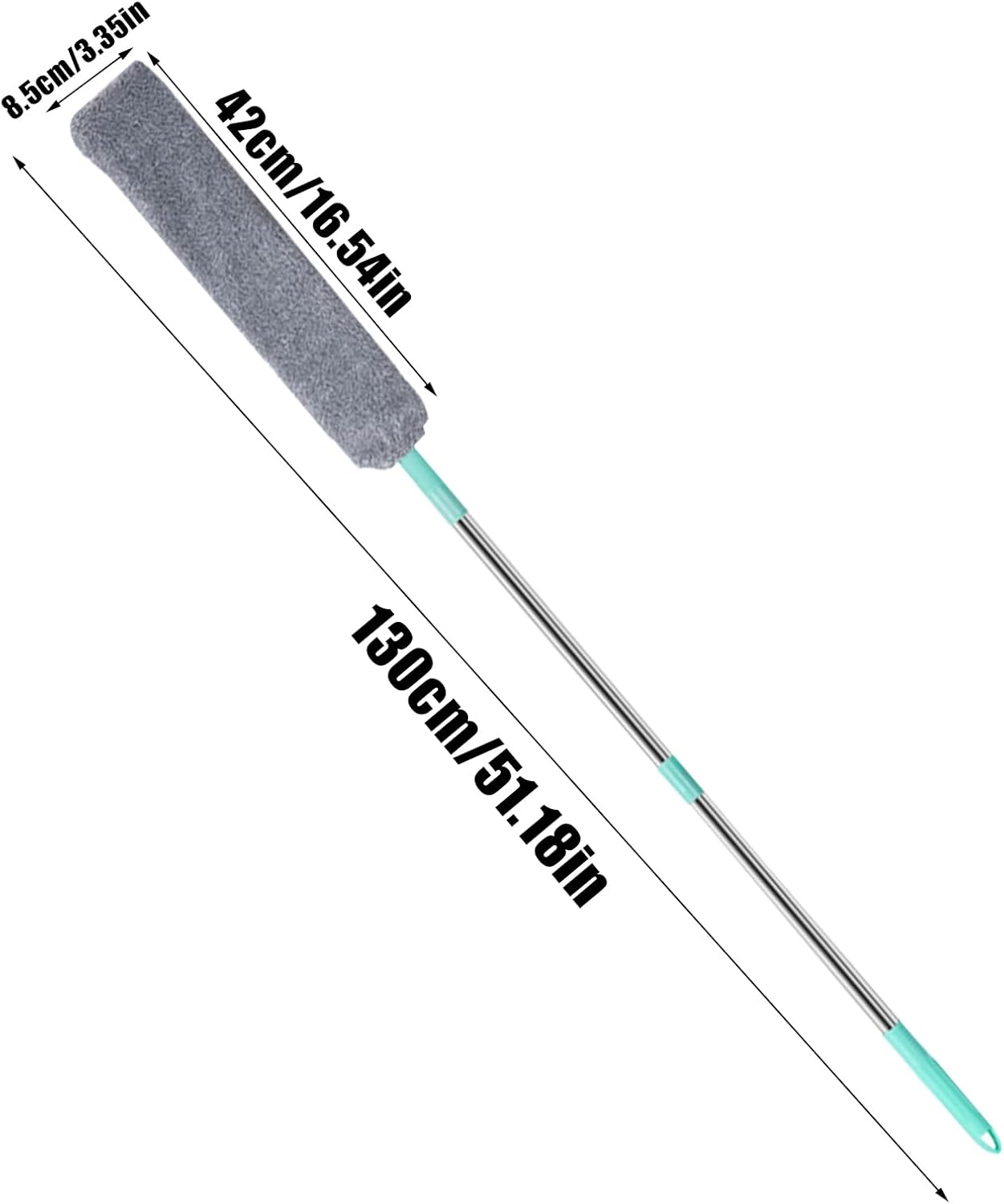 Under Appliance Duster | Flat Retractable Cleaner - under Sofa Cleaning Tool Dust Wand, Floor , Sofa, under Fridge, Home, Dorm, Home Use image number 4