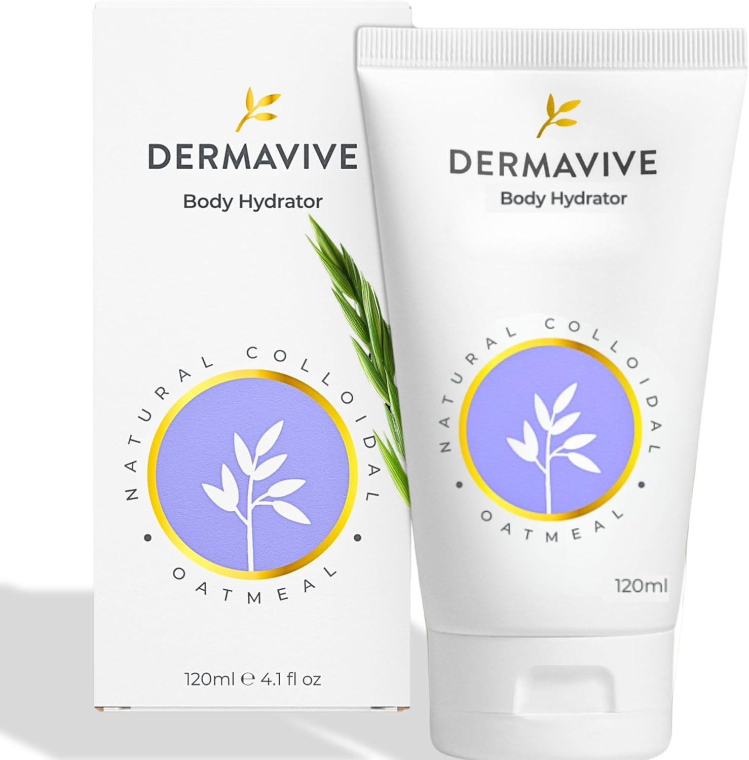 Dermavive Oatmeal Body Hydrator &ndash; Colloidal Oatmeal Moisturizing Oil for Itchy, Dry, Flaky & Sensitive Skin &ndash; Nourishing After-Shower Body Oil for Kids, Teens & Adults &ndash; 120Ml (4.05 Fl Oz) image number 6
