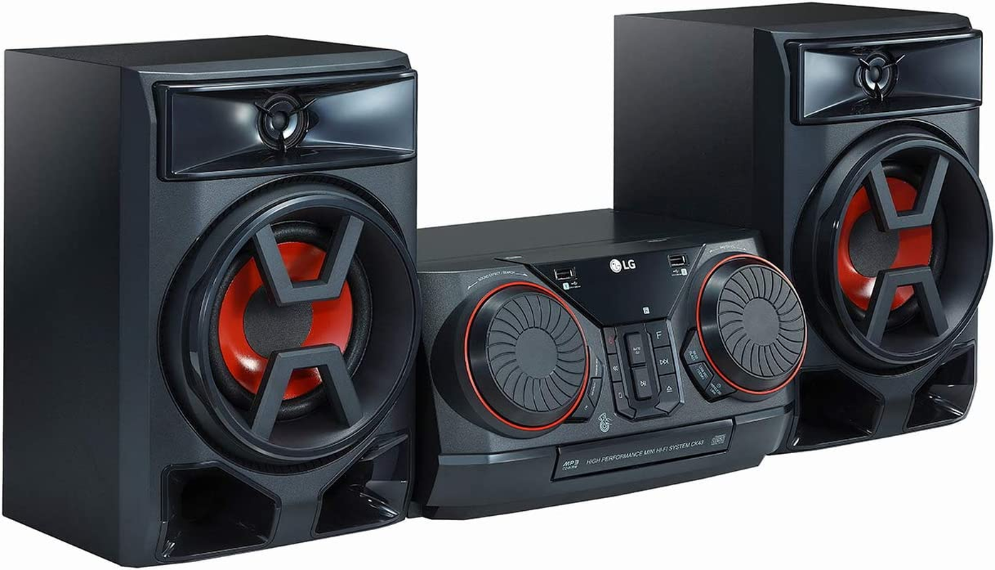 LG XBOOM 300W Hi-Fi Shelf System (CK43), Black image number 2