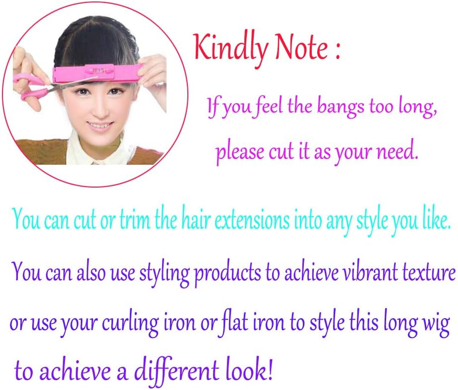 Womens 70Cm Long Straight Wig with Bangs Cosplay Wig Black image number 3