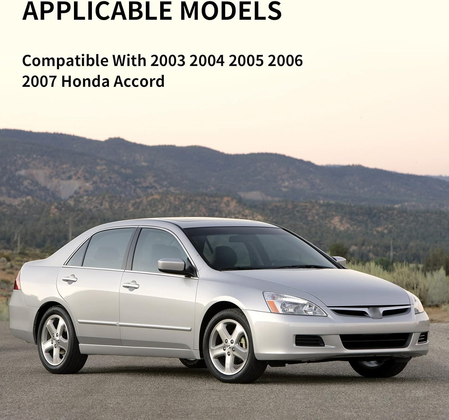 LOIYLLEN Left Side Mirror Replacement for 2003 2004 2005 2006 2007 Honda Accord Mirrors Glass - Convex Mirror Glass, Left Side Rear View Mirror image number 4