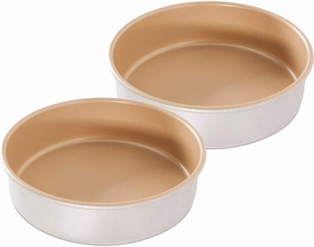 Nordic Ware 9" round Non-Stick Natural Aluminum Cake Pans (2 Pack), Metallic