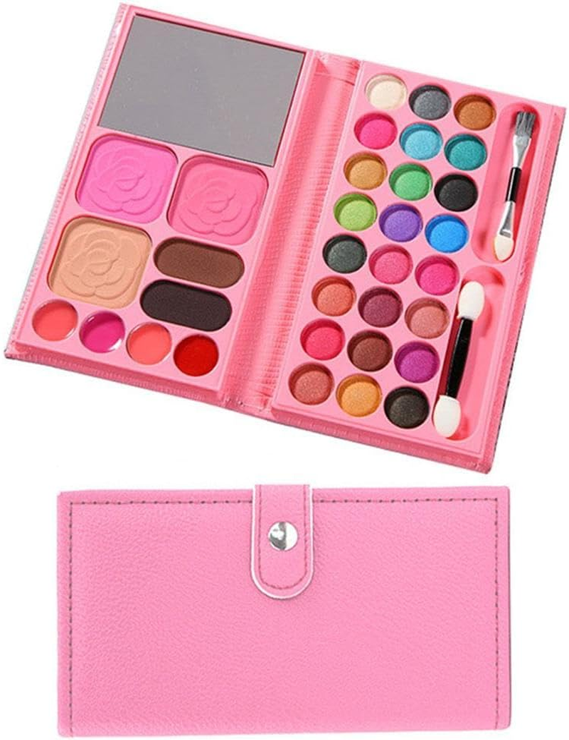 All in One Makeup Kit, 24 Eyeshadow, 4 Lip Glosses, 3 Blushers, 2 Powder, 2 Brush, 1 Mirror, Professional Make up Kit for Women, Kids and Beginner Gift image number 6