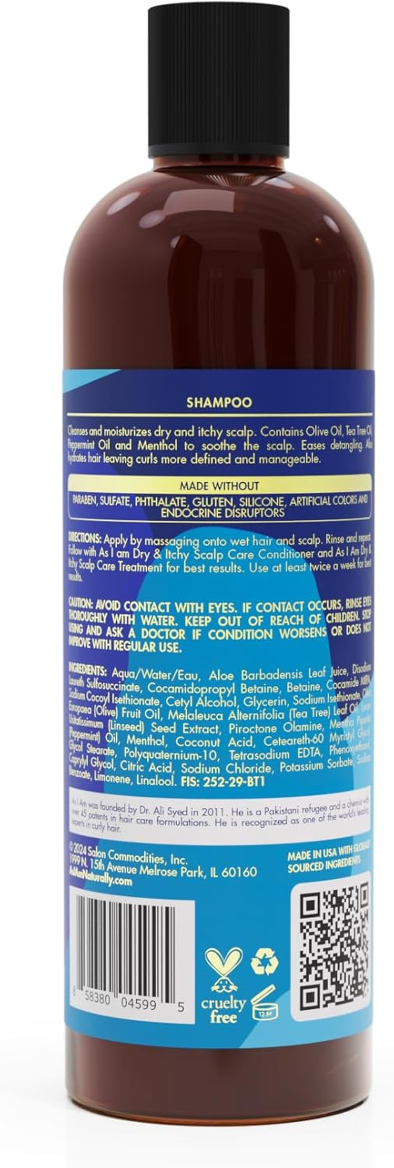 As I Am Dry & Itchy Scalp Care Shampoo 355Ml(12Oz) image number 1