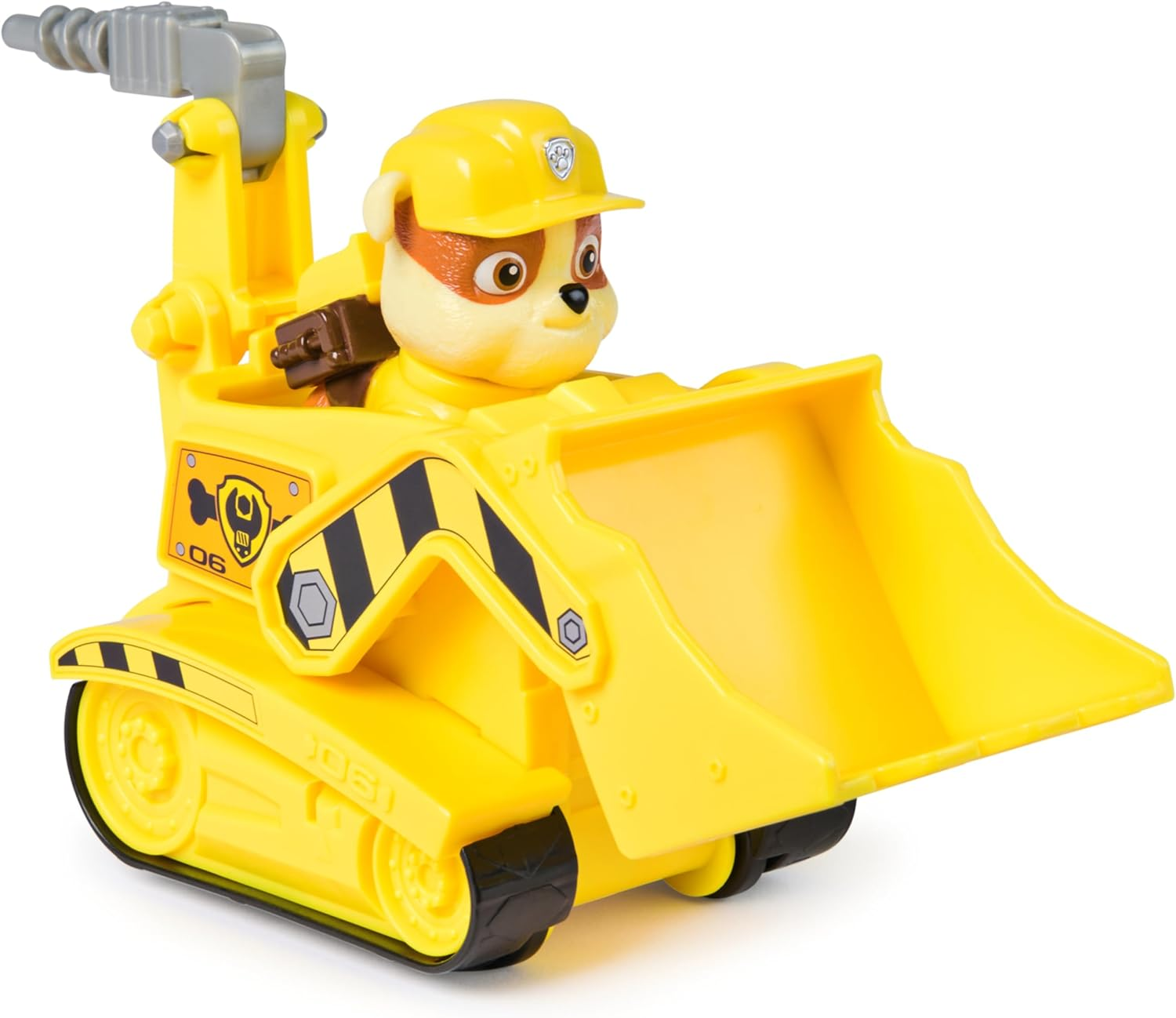 PAW Patrol, Rubble&rsquo;S Bulldozer Toy Truck with Collectible Action Figure, Sustainably Minded Kids Toys for Boys & Girls Ages 3 and Up image number 4