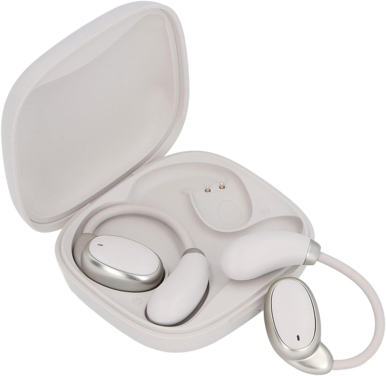 Focket Voice Translator Earbuds, Real Time Language Translation with App Online for Travel Business, 10H Battery Display Headphones for Calling Music with Noise Reduction And