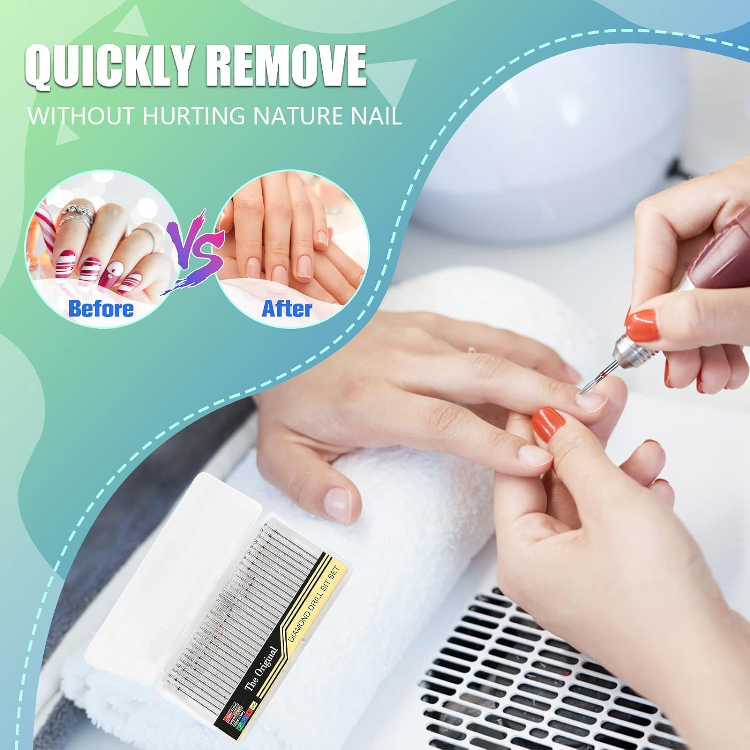 3Pcs Premium 3/32" Tapered Barrel Carbide Nail Drill Bits, Drill Bits for Electric Dremel Drill Machine, Nail Art Design, Manicure, Pedicure, Nail File, Cuticle Clean, Etc &hellip; image number 5