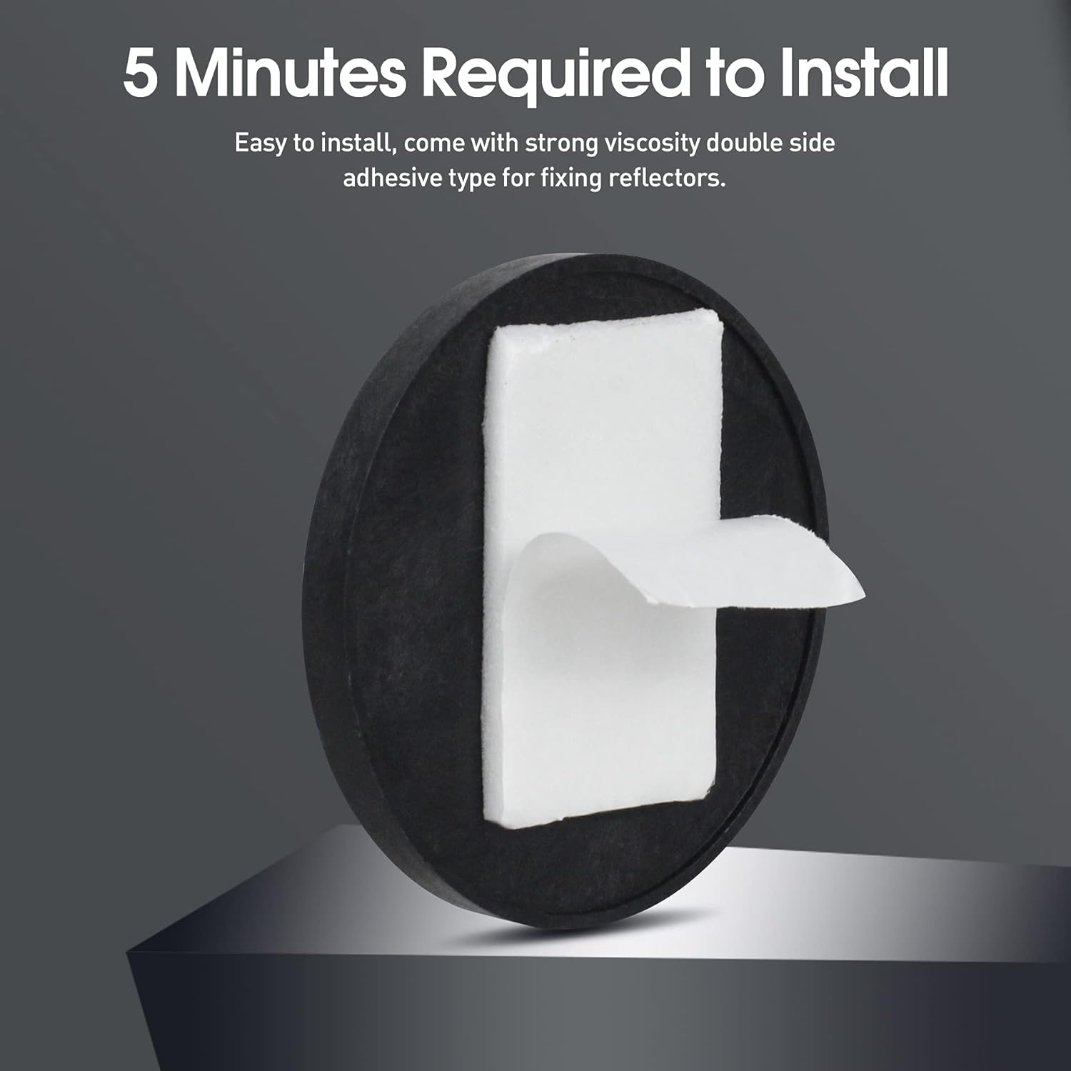 NTHREEAUTO Red Reflectors round Motorcycle Safety Reflector Universal Compatible with Bicycle, Bike, Cars, Trailer, Trucks, Boat, ATV, Dirt Bike, Driveway