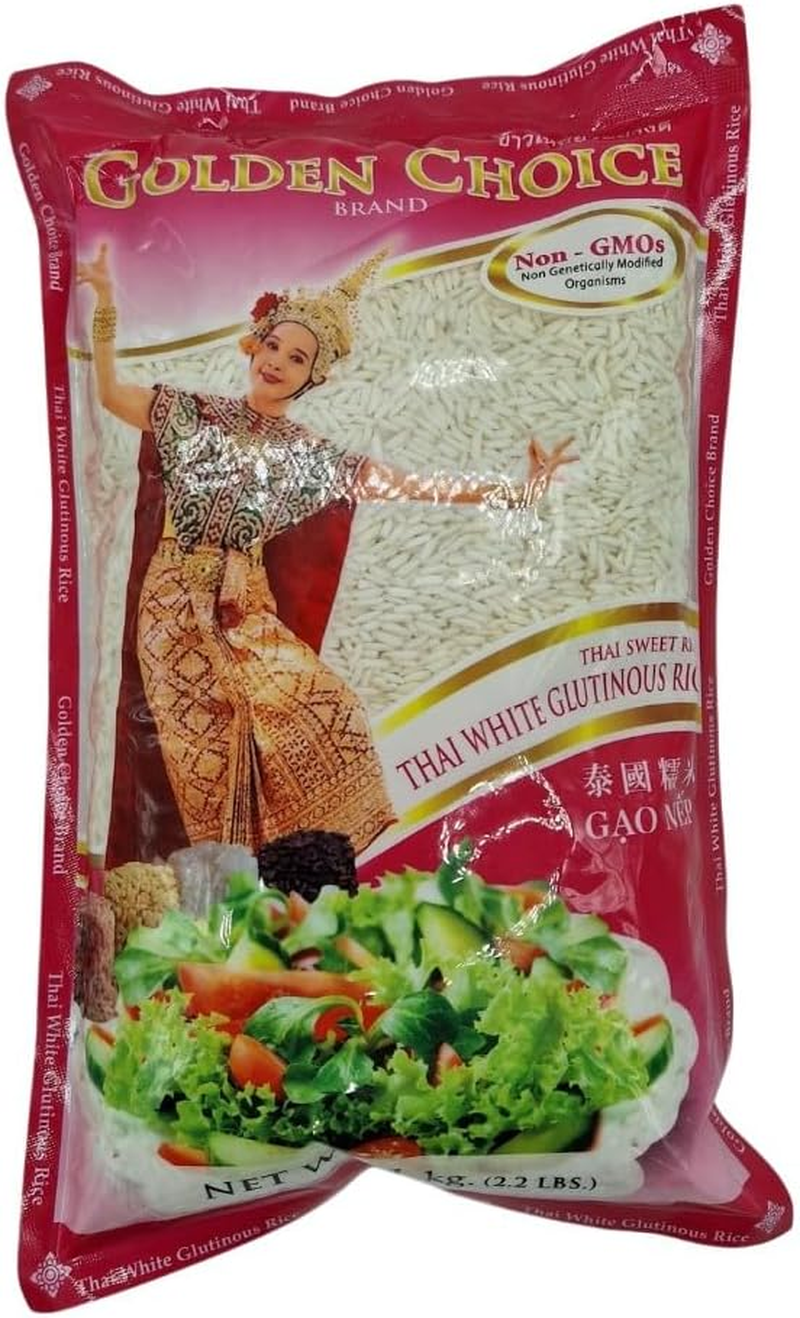Golden Choice Thai White Glutinous Rice 1Kg image number 1