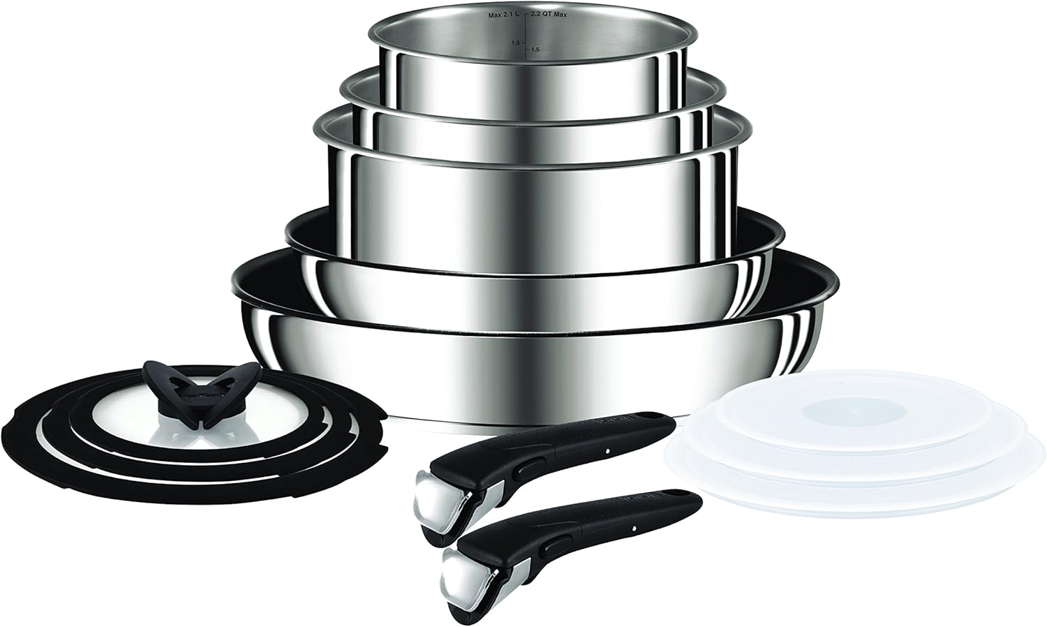 Tefal Ingenio Stainless Steel 13Pc Set image number 4