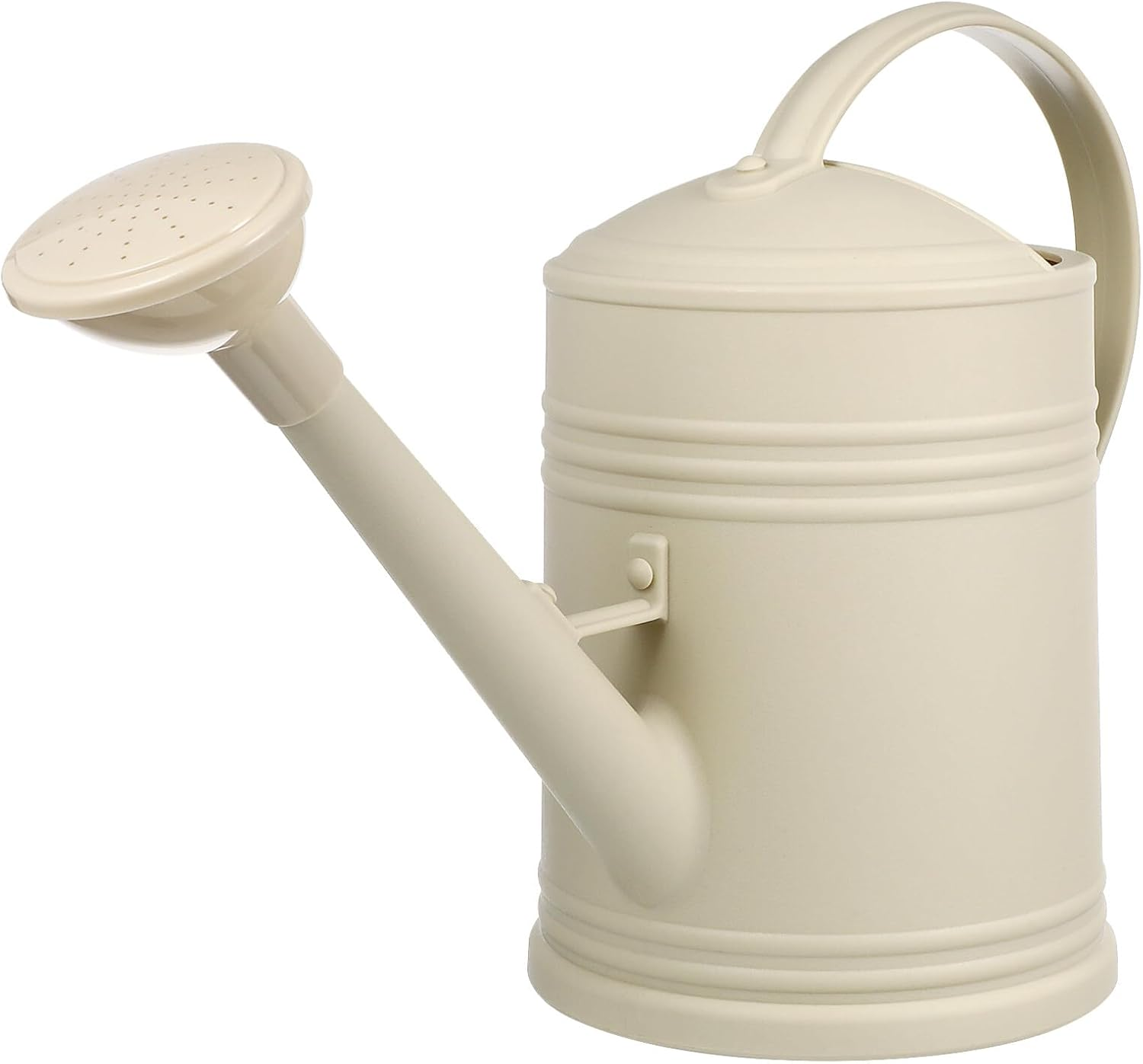 Grey Plastic Watering Can with Long Spout 2L Capacity for Indoor and Outdoor Plant Care Removable Nozzle for Watering