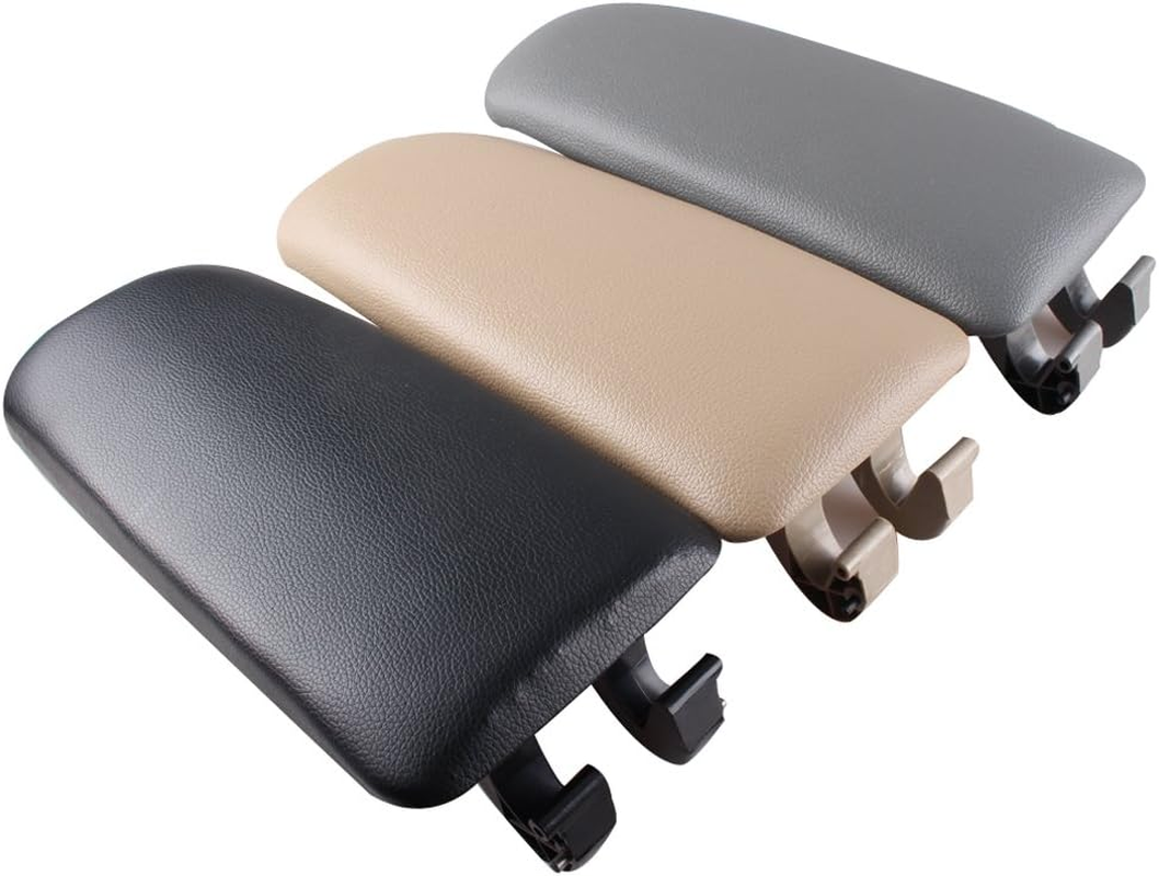 Dkvaess Car Leather Armrest Center Console Armrest Cover Lid Compitable with Audi A4 B6 B7 2002-2007 Black image number 3