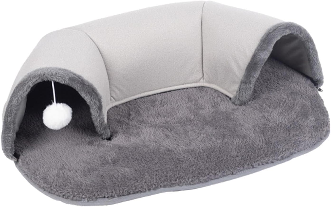 Stgfyxgs Cat Tunnel and Bed Toy, Warm Cat House, Pet Nest, Machine Washable Dog Sleeping Cushion, Multifunctional, 65 X 49 X 17 Cm, with Ball image number 6