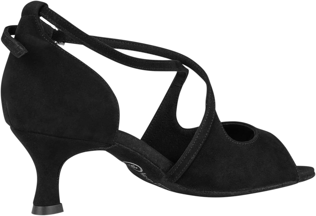 Rummos Women'S Dance Shoes R545 - Nubuck Black - Medium (Normal) - 5 Cm Flare Heel - Made in Portugal image number 6