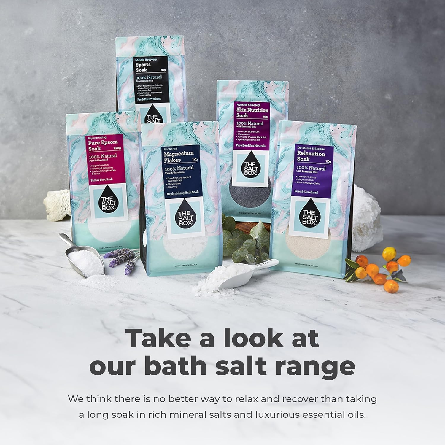 The Salt Box - 100% Natural Zechstein Magnesium Sport Recovery Pack with Oil Spray and Muscle Bath Soak Magnesium Supplement - Australian Owned image number 5