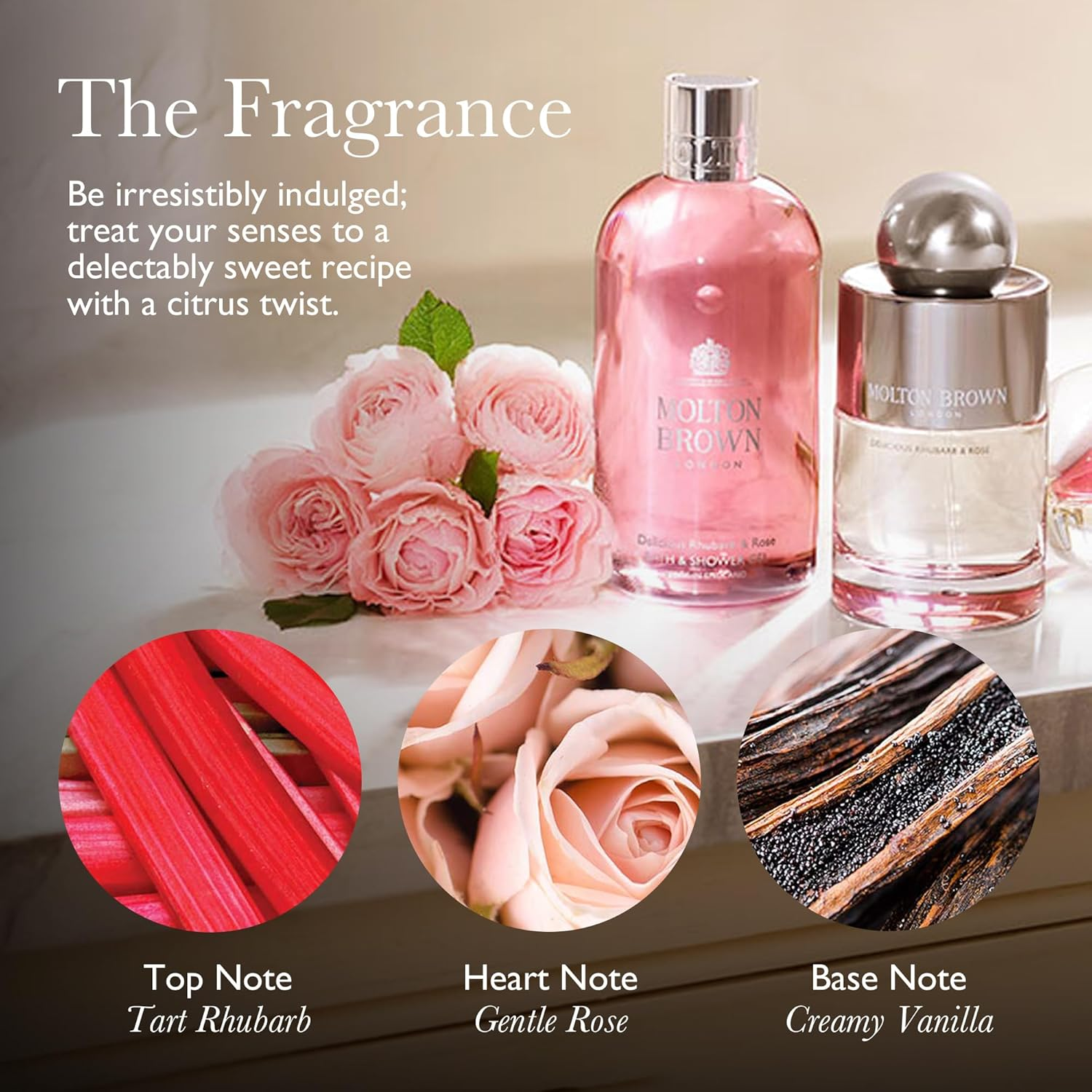 Molton Brown Hand Wash - Delicious Rhubarb and Rose 300Ml image number 3