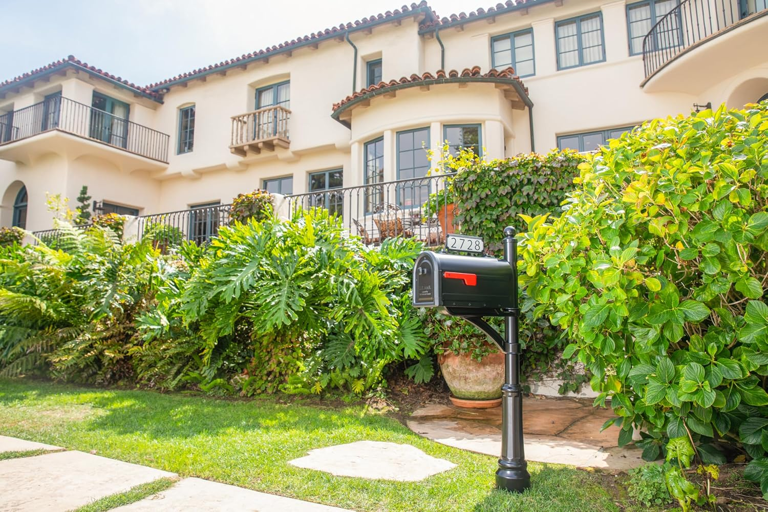 Architectural Mailboxes 3460B Manhattan Address Plaque, Small, Black image number 3