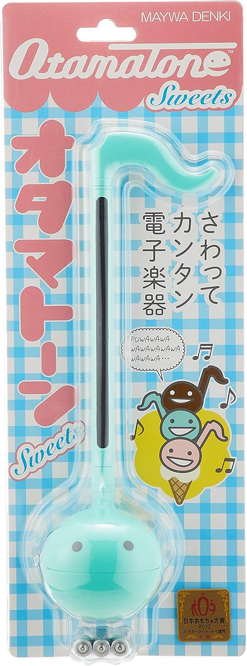 Otamatone [Sweets Series] "Minty" [Japanese Edition] Japanese Electronic Musical Instrument Synthesizer by Cube / Maywa Denki from Japan, Mint Green image number 4