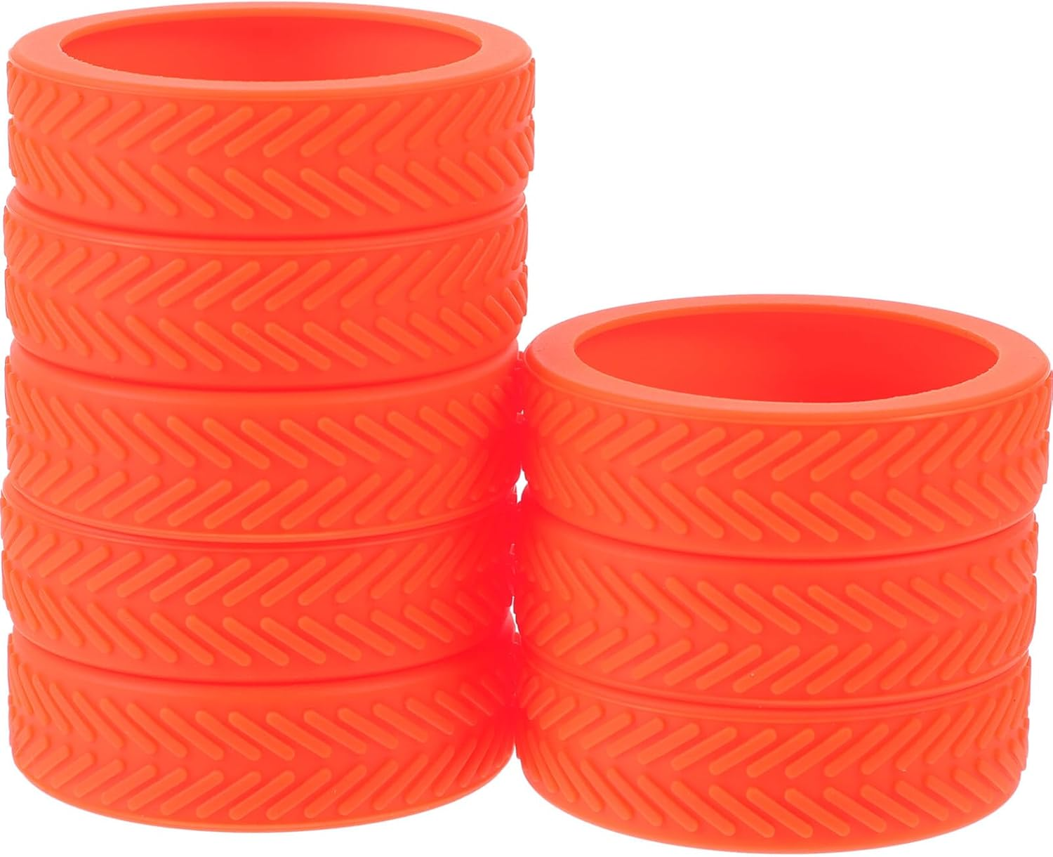 Healvian 8Pcs Luggage Wheel Protector Rubber Suitcase Wheel Travel Caster Protectors for Noise Reduction Floor Compatible Suitcases image number 3