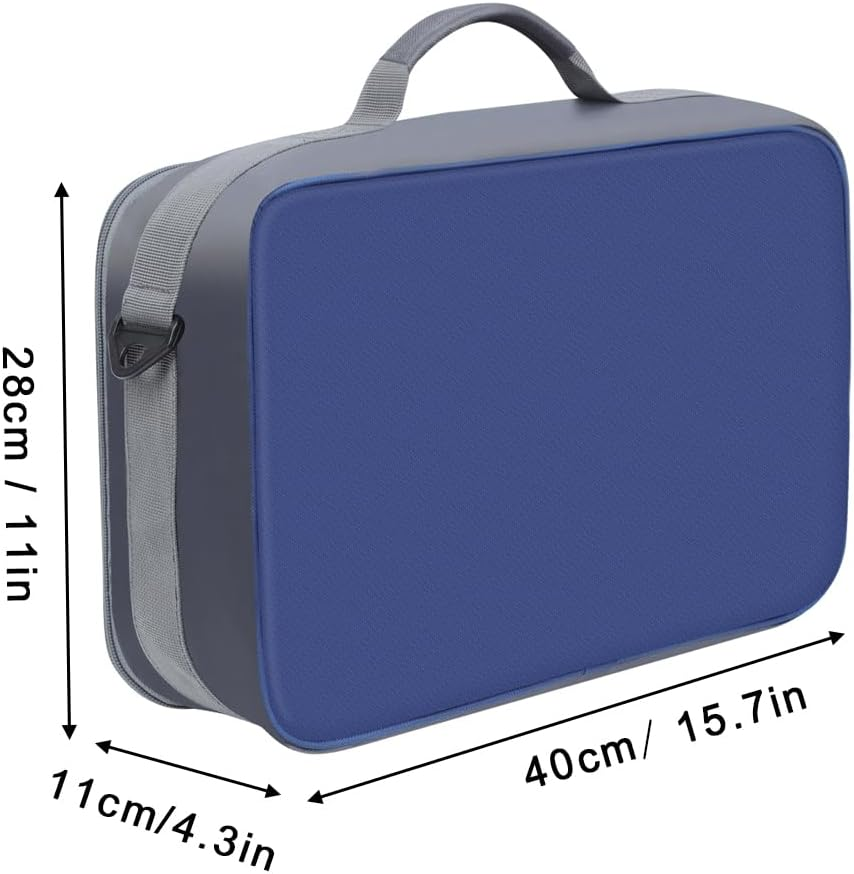 Raprance Fly Fishing Reel Case ，Customizable Dividers Shockproof Storage Box，Portable Travel Storage with Protection, Blue image number 2